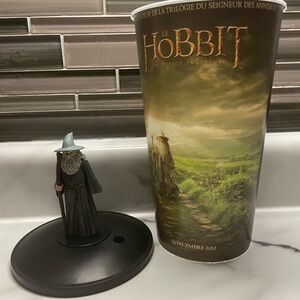 The Hobbit Movie 2014 Gandalf Figurine Cup Topper Cinemas Theatres